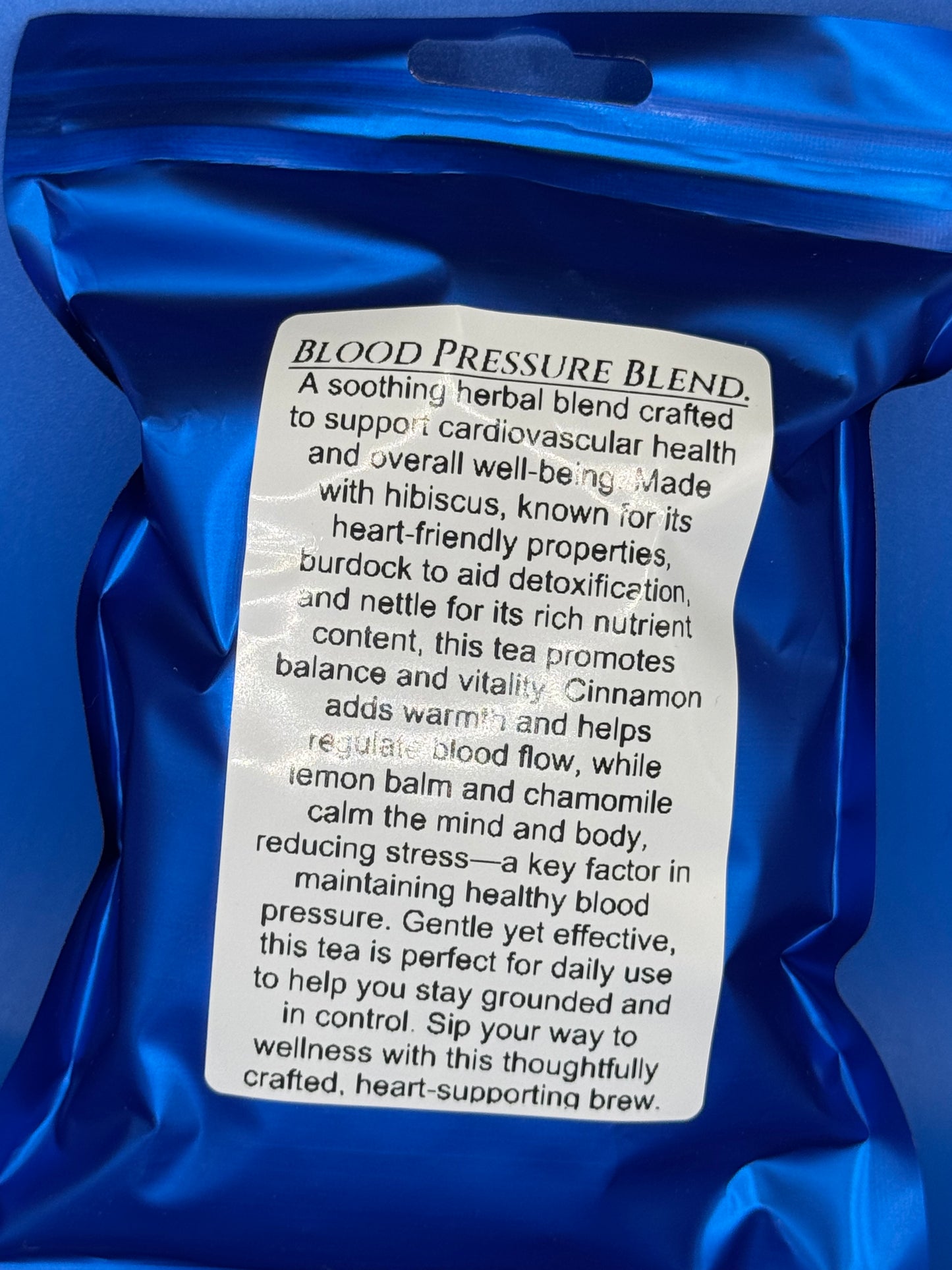 Blood Pressure Blend Tea.